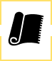 A stylized icon of a scroll with a quill pen beside it.